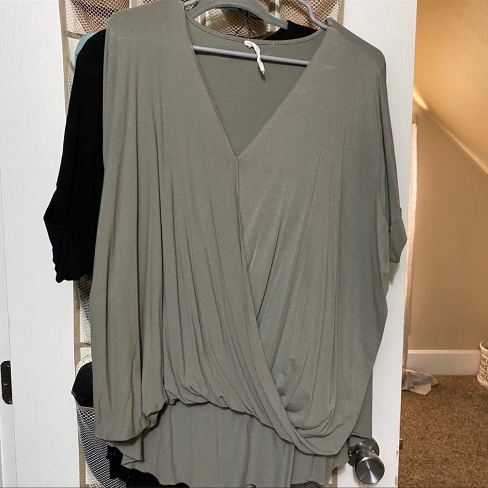 Double zero wrap top